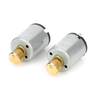 1215 2-Pin Motor for DIY Project - Silver (2 PCS)