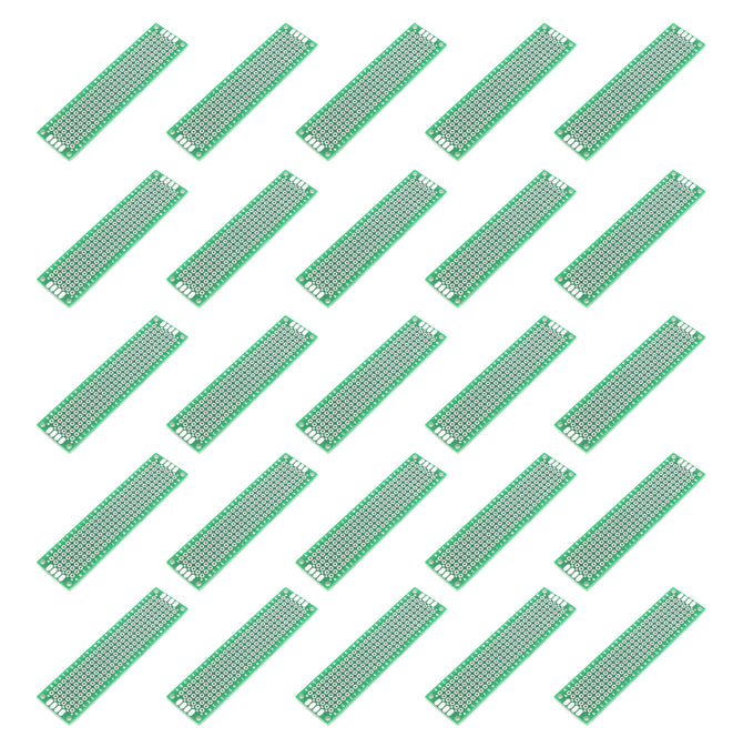 20 x 80mm Double-Sided PCB Prototype Boards (25 PCS)