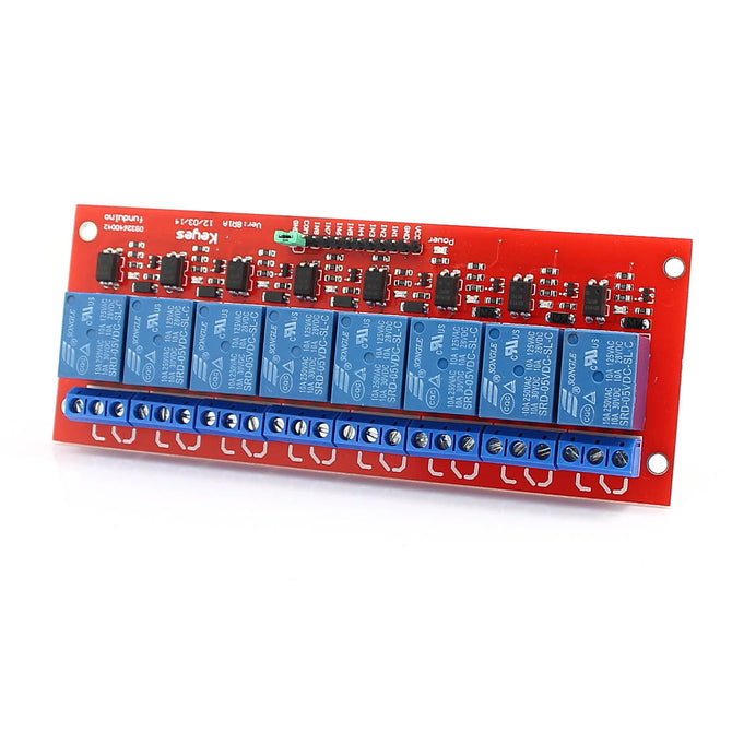 8-Channel 5V Relay Module Board for Arduino