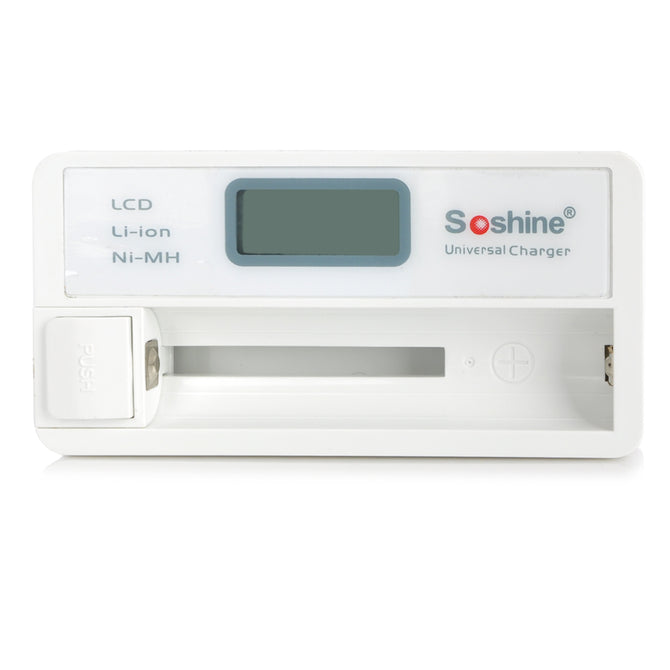 Soshine SC-S7 1" LCD Lithium Ni-MH Battery Charger - White (EU Plug / 144cm)