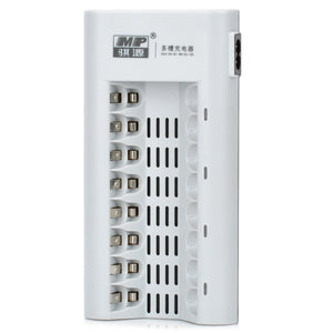 MP-808 8-Slot AA / AAA Battery Charger - White