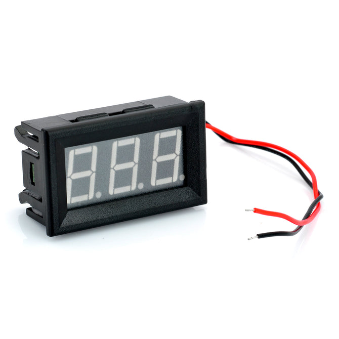 3-Digit Green LED Digital Voltmeter Meter Module - Black (DC 3.2~30V)