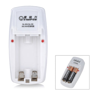 Viwipow 2 x AA / AAA Battery Charger - White