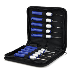 10-in-1 Kaba Civil Locksmith Set - Blue + Silver
