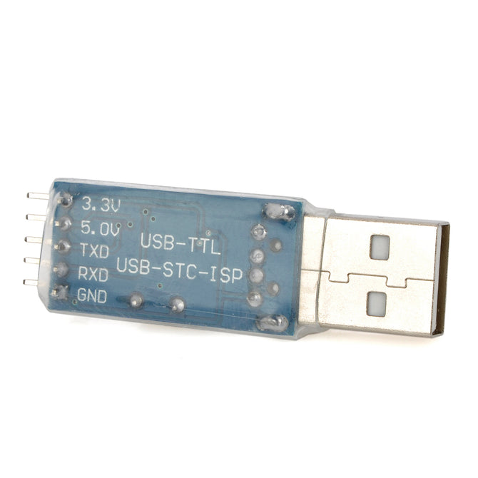 USB-TTL / STC-ISP In-Circuit Programming PL2303 Board - Blue + Silver