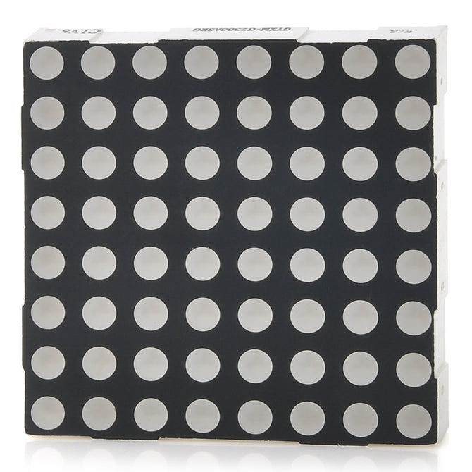 8 x 8 5mm Red Light Display Dot Matrix LED Module - Black + White (60 x 60mm / 24-Pin)