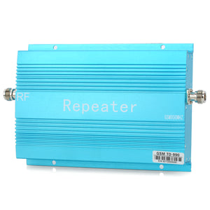 Aluminum Alloy 890~915MHz / 935~960MHz GSM Cellphone Signal Repeater Booster Amplifier - Blue (70dB)