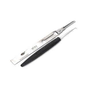 Stainless Steel Car Lock Pick Tools Kit for Benz - Silver + Black (2 PCS)
