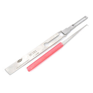 Stainless Steel Car Lock Pick Tools Kit for Focus / Rover / Mondeo - Silver + Red (2 PCS)