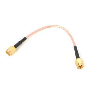 SMA-J Female to Female Adapter RG316 Connection Cable - Golden + Black + Deep Yellow (15cm)