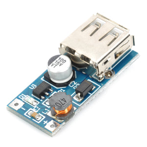USB DC 0.9V to 5V Voltage Step-up Boost Module - Blue + Silver
