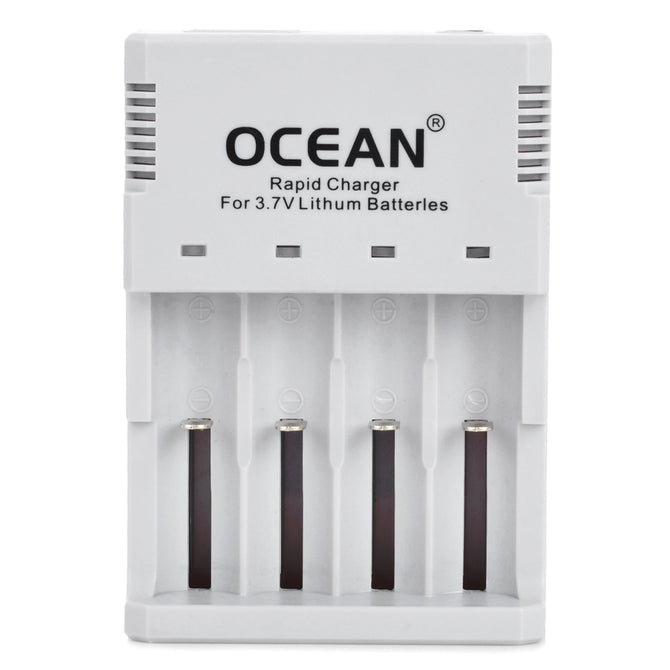 OCEAN XXC-888 Smart 4-Slot AC Battery Charger for 10440 / 14500 / 14650 / 17670 / 18650 / 18700