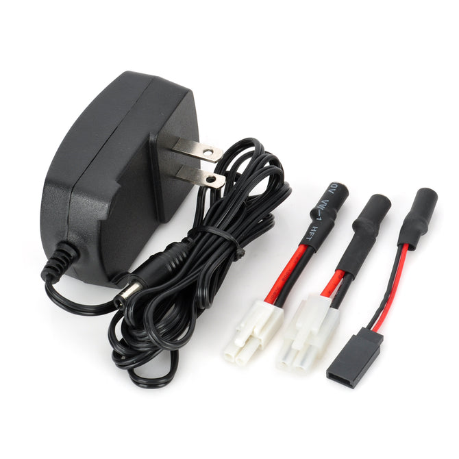 DY003 AC Power Charger for 2~10 x Ni-MH Battery Pack - Black (2-Flat-Pin Plug)