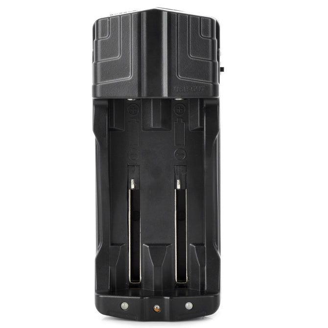 TrustFire TR-007 Battery Charger + 2-Flat-Pin Plug for 14500 / 14650 / 17670 / 18650 / 18500 - Black