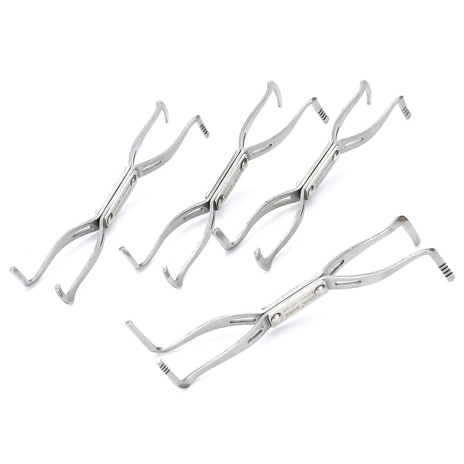 Stainless Steel 072087 Locksmith Dual-head Car Lock Transmission Tool Set - Silver (4 PCS)