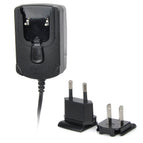 DY003 AC Power Charger Adapter for 2.4V~12V Ni-MH / NiCd Battery Pack - Black (US Plug + EU Plug)