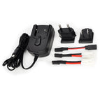 DY003 AC Power Charger Adapter for 2.4V~12V Ni-MH / NiCd Battery Pack - Black (US Plug + EU Plug)