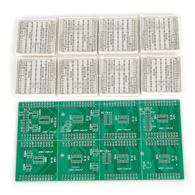 DIYTJ 16 x 32 Dual-Color Dot Matrix Module Kit - Green + White