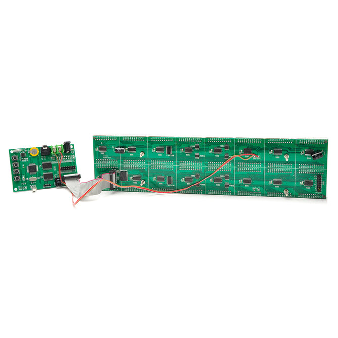 DIYTJ03 16 x 64 Dual-Color Dot Matrix LED Display Module - Black + White + Green