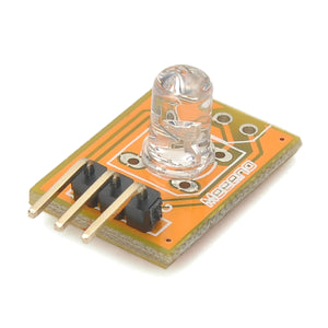 Meeeno MN-EB-LED5G Electronic Building Block LED Green Light Module - Orange + Black