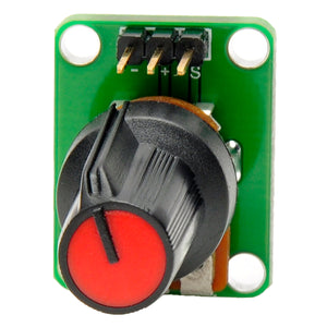 MF DIY 10k ohm Rotary Potentiometer Module for Funduino - Black + Green + Red (DC 5V)