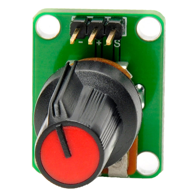 MF DIY 10k ohm Rotary Potentiometer Module for Funduino - Black + Green + Red (DC 5V)