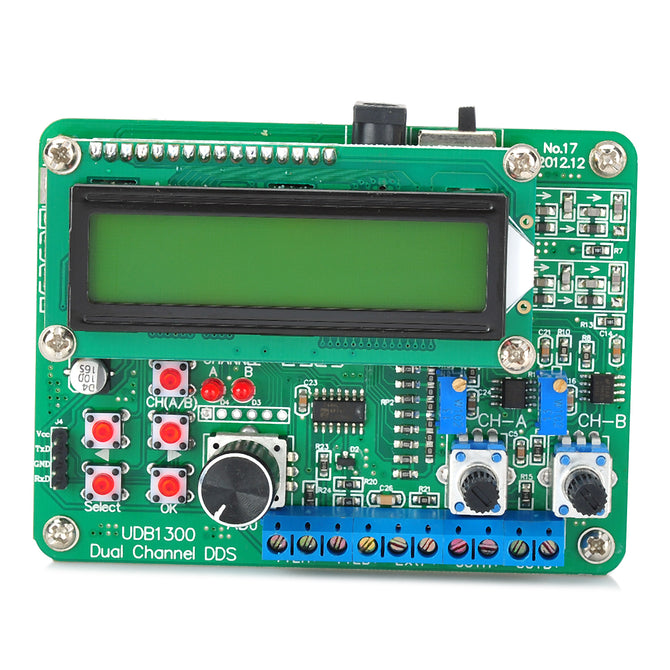 UDB1302S 2.6" LCD 2-Channel DDS Function Signal Generator Source - Green