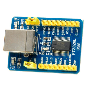 FT232RL USB 2.0 to Serial Port Converter Module - Blue + Yellow