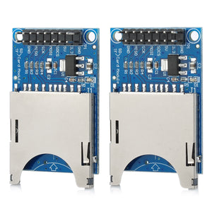 SD Card Slot Reading Writing Modules - Blue + Silver (2PCS)