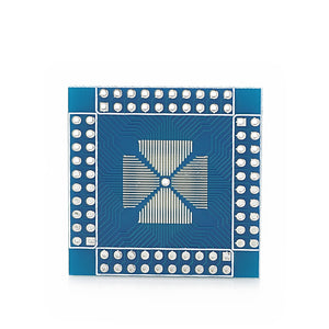 Double-Side QFP / QFN / TQFP / LQFP 16-80-pin to DIP Adapter / Breakout Board Module for Arduino