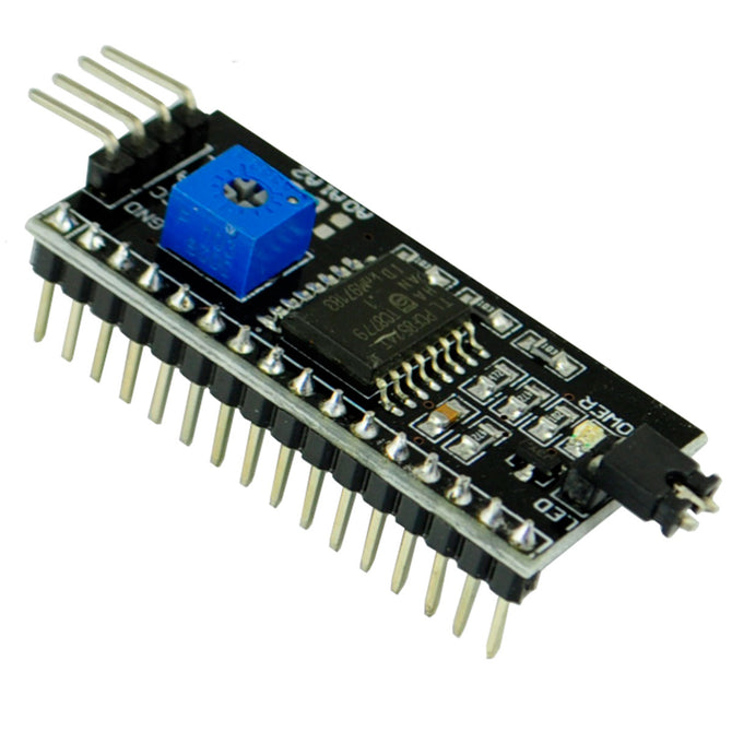 LCD1602 Adapter Board w/ IIC / I2C Interface - Black
