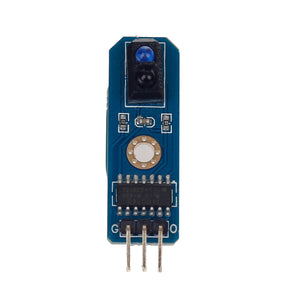 Black and White Line Tracking Sensor Module for Arduion Smart Car / Robot - Bule + Black + Silver
