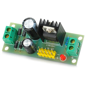 L7805 AC DC Voltage Stabilizer Regulator Module - Black + Green