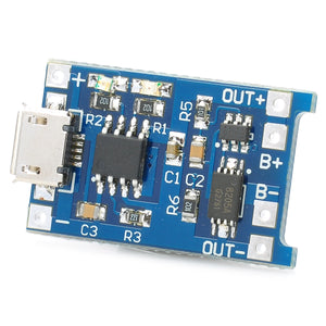 MP1405 5V 1A Lithium Battery Charging Board - Blue + Black