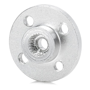 Universal Aluminum Internal Thread Round Servo Mount Bracket - Silver