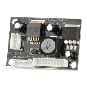 20907 DC to DC Buck Converter 12V to 5V 3.3V LED Step-down Module - Black + White