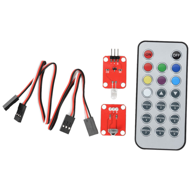 OPENJUMPER OJ-XM1134 Infrared Receiver Remote Control Module Set - Red