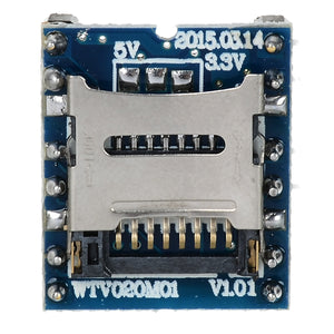 WTV020-SD Micro SD Card / MP3 / Game Player Voice Module - Blue + Black