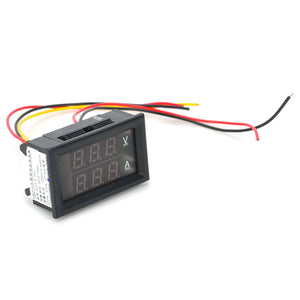 MiNi 0-100V/100A Digital DC Voltage Current Measurement / Red+Blue LED Dual Display +Shunt