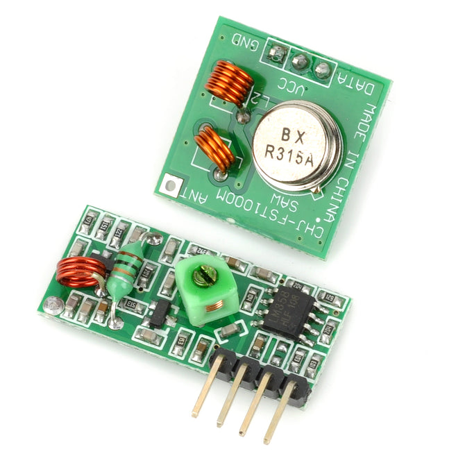 315MHz RF Transmitter Receiver Link Kit - Green