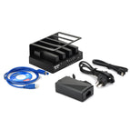 MAIWO K305A 4-slot USB3.0 + eSATA + RAID HDD Dock Station - Black (24TB Max.)