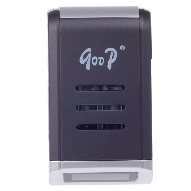GOOD GD-920D 1.6" LCD Screen 4 x AA / AAA Battery Charger w/ Cover - Silver + Black (EU Plug)