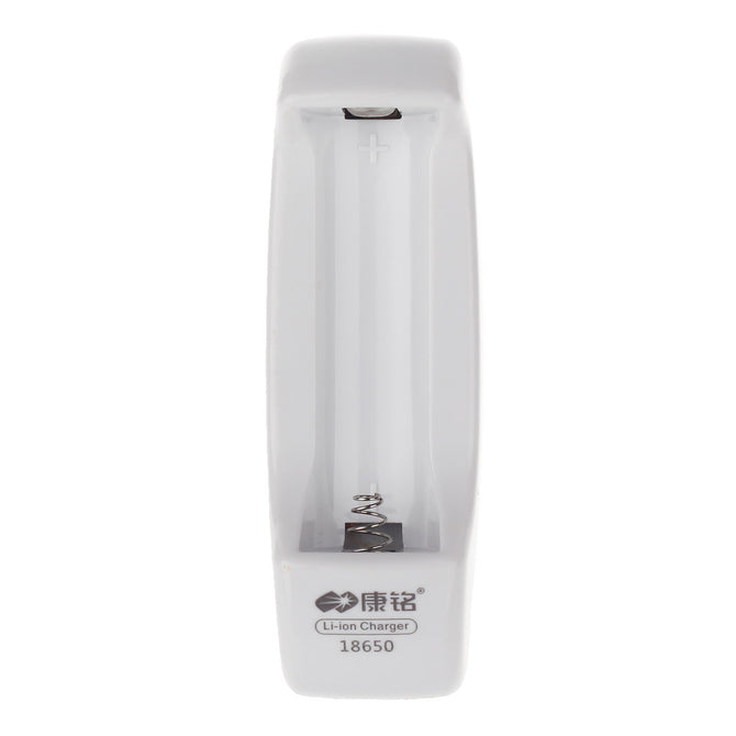 KM815 Li-Ion 1 x 18650 Battery Travel Charger - White (US Plug / AC 110~240V)