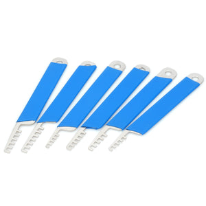 AML020146 Security Stainless Steel Lock Pick Set - Blue + Silver (6 PCS)