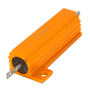 ZnDiy-BRY 50W8RJ Aluminum Alloy Resistor - Golden