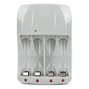 HUANGAO HG-1412F Smart 4 Bay Universal Charger for AAA + AA Battery - Grey