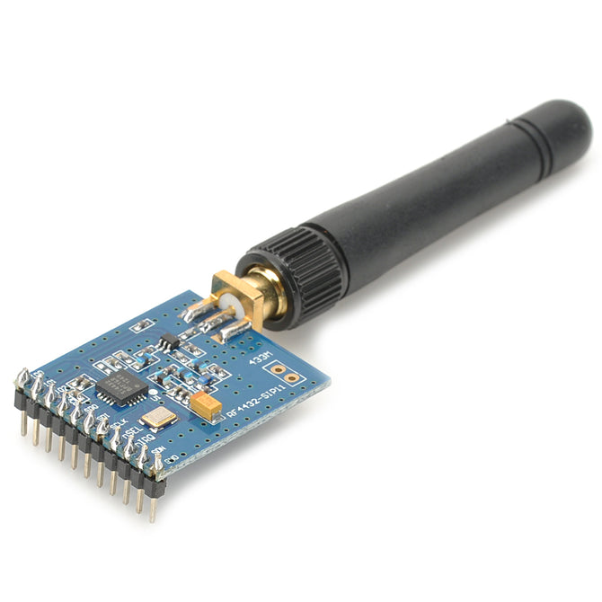 RF4432C Wireless Receiver Module w/ Antenna - Black + Blue