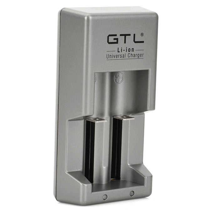 GTL MP-847A Universal US Plug Li-ion Battery Charger w/ Charging Cable - Grey + Black