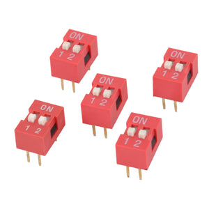 YS4 2-digit DIP Switch - Red + White (5 PCS)