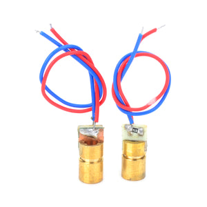 5V Red Laser Diodes for Toys / Instruments - Golden + Red + Blue (2 PCS)
